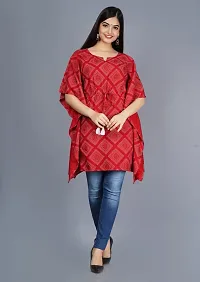 GORA Women's Latest Rayon Printed Kurti/Kaftan/Tunic with 3/4 Sleeves-05-thumb4