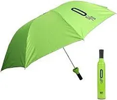 Mini Umbrella wine bottle . Unique umbrella bottle green colour-thumb1