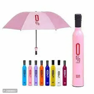 Mini Umbrella wine bottle . Unique umbrella bottle pink