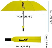 Mini Umbrella wine bottle . Unique umbrella bottle yellow colour-thumb1