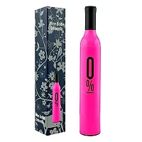 Mini Umbrella wine bottle . Unique umbrella bottle pink Foldable double layer Umbrella-thumb2