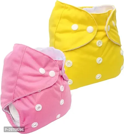 Combo of Reusable Baby Washable Cloth Diaper kids diaper 2pcs. diaper and 2pcs. insert-thumb0