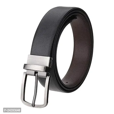 Classic Reversible PU-Leather Formal Belt For Men-thumb0