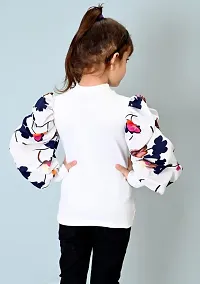 KIDS PRINTED PUFF SLEEVES TOP AND TUNICS-thumb2