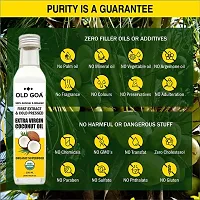 OldGoa Cold Pressed Virgin Coconut Oil | For Cooking, Salad, Healthy Hair, Skin, Baby Massage  Personal Care | 100% Pure, Organic  Edible | All Weather Pack | Fresh Coconut Milk | Antindash;Spillage Bott-thumb4