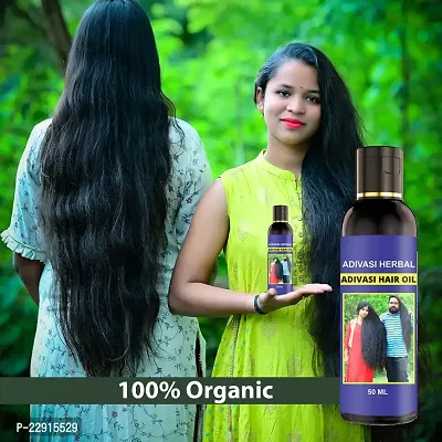 Adivasi Herbal - Aayurvedic Hair GrowthOil For Hair Falls , Dandruff , Follicle , Scalp And All Type Of Hair Problems Are Solve In One Hair Oil ..... Best Hair Care Product { Adivasi Herbal Hair Oil }-thumb0