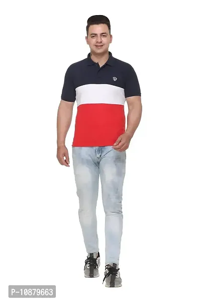 FC Men Colour Block T-Shirt Red-thumb5