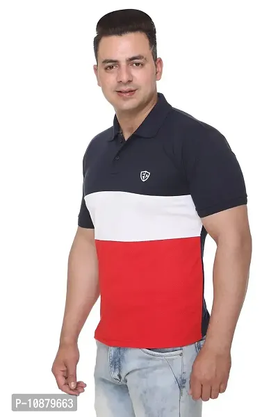 FC Men Colour Block T-Shirt Red-thumb3