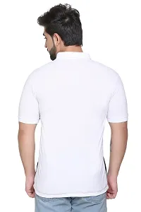 FC Men Polo Colour Block T-Shirt White/Black-thumb1