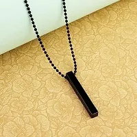 Stylish Black Stainless Steel Chain For Men-thumb2