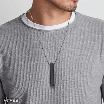 Alluring Metal Chain With Pendant For Men-thumb0