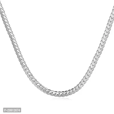 Alluring Silver Stainless Steel Chain For Men