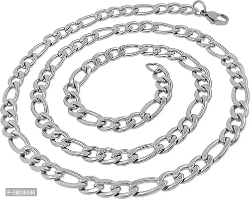 Stylish Silver Stainless Steel Chain For Men-thumb0