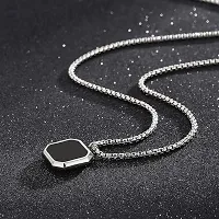 Stylish Silver Stainless Steel Chain For Men-thumb2