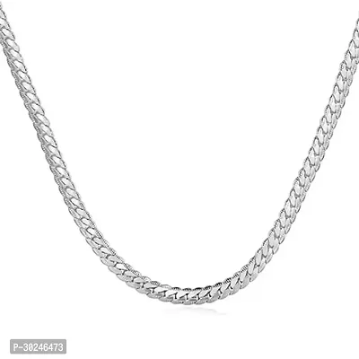 Stylish Silver Stainless Steel Chain For Men-thumb0