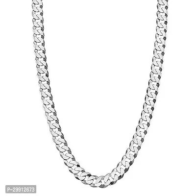 Alluring Silver Stainless Steel Chain For Men-thumb0