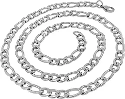 Silver Chain For Boys Silver Plated Chains For Boys Men Jewellery Alloy Silver Chain Mens Jewellery Necklace Chain-thumb1