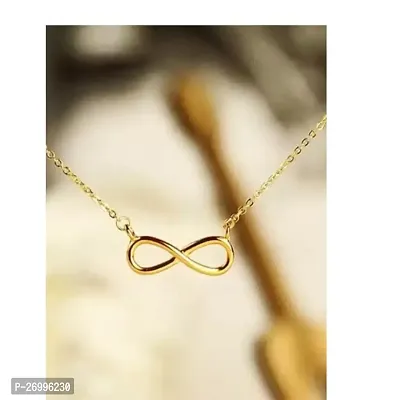 Oscar Gold-plated Infinity friendship forever chain necklace for girls and women Alloy Pendant-thumb0