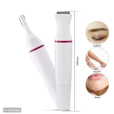 Hair Remover, Bikini Trimmer, Epilator, Grooming Kit. Trimmer 40 min Runtime 4 Length Settings  (Red, White)-thumb2