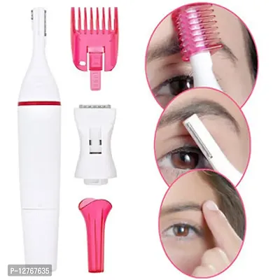 Hair Remover, Bikini Trimmer, Epilator, Grooming Kit. Trimmer 40 min Runtime 4 Length Settings  (Red, White)-thumb4