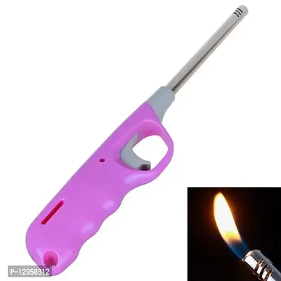 Plastic Gas Flame Lighter for Gas Stove - Gun Shape Flammable Mini Lighter Plastic Gas Lighter-thumb0