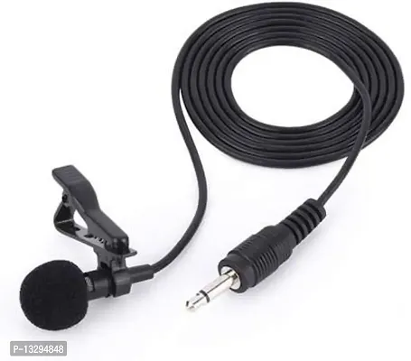 3.5mm Clip On Mini Lavaliere Microphone Coller Mike mic Mobile Mike-thumb0