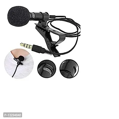 3.5mm Clip On Mini Lavaliere Microphone Coller Mike mic Mobile Mike-thumb3
