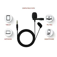 3.5mm Clip On Mini Lavaliere Microphone Coller Mike mic Mobile Mike-thumb3