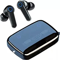 Wireless Bluetooth Earbuds (M-19) with Touch Control and Dual LED Charging Display, 140H Playtime Headphones with Noise Cancellation Gaming TWS and with Microphone -Black-thumb1