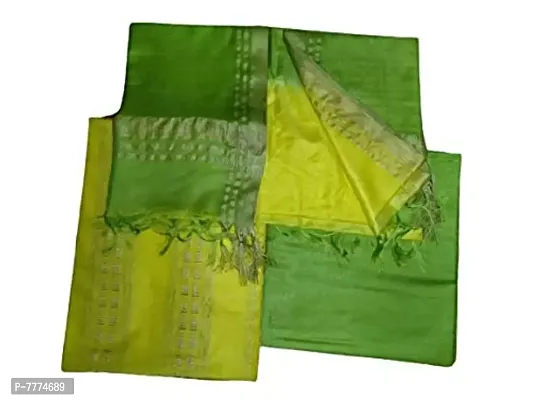 za handloom Women Cotton Silk Un-Stitched Dress Material