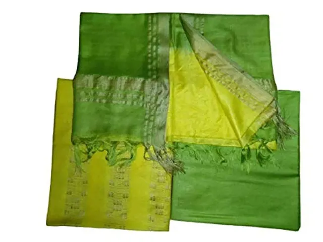 za handloom Women Silk Un-Stitched Dress Material