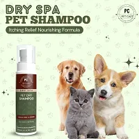 PETCAST COMBO OF 2 DRY SPA DRY SHAMPOO And DIAMOND SPARKLE PET PERFUME 300ML Antimicrobial PET FRIENDLY FRAGRANCE Dog Shampoo 300 ml-thumb1