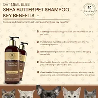 PETCAST COMBO OF 2 OAT MEAL BLISS SHEA BUTTER SHAMPOO And SECRET GARDEN PET PERFUME 400ML Whitening and Color Enhancing Antimicrobial PET FRIENDLY FRAGRANCE Dog Shampoo 400 ml-thumb3