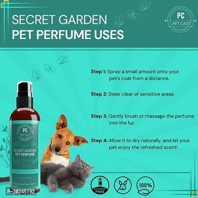 PETCAST COMBO OF 2 SHINE TALE BIGHTNINGSHAMPOO And SECRET GARDEN PET PERFUME 400ML Whitening and Color Enhancing PET FRIENDLY FRAGRANCE Dog Shampoo 400 ml-thumb5