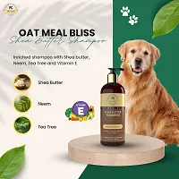 PETCAST Anti hairfall Oatmeal Protien Shampoo With Shea Butter For Dogs And Cats 300ML Allergy Relief Whitening and Color Enhancing Antimicrobial WITH PET FRIENDLY FRAGNANCE SHEA BUTTER Dog Shampoo 300 ml-thumb4