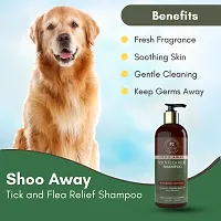 PETCAST SHOOAWAY TICK N FLEA SHAMPOO FOR DOGS AND CATS Flea and Tick Allergy Relief Antimicrobial LONGLASTING FRAGNANCE Dog Shampoo 300 ml-thumb3