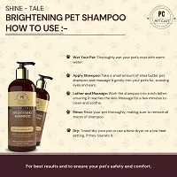 PETCAST COMBO OF 2 SHINE TALE BIGHTNINGSHAMPOO And SECRET GARDEN PET PERFUME 400ML Whitening and Color Enhancing PET FRIENDLY FRAGRANCE Dog Shampoo 400 ml-thumb2