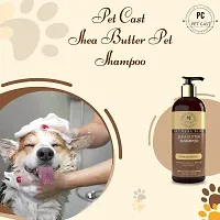 PETCAST COMBO OF 2 OAT MEAL BLISS SHEA BUTTER SHAMPOO And SECRET GARDEN PET PERFUME 400ML Whitening and Color Enhancing Antimicrobial PET FRIENDLY FRAGRANCE Dog Shampoo 400 ml-thumb2