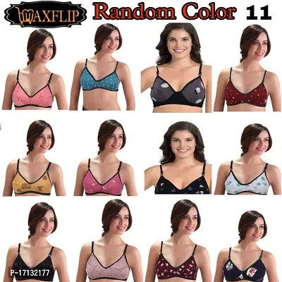 Women Bra Non-Wired Adjustable Straps Non Padded Womens Every Day Bra