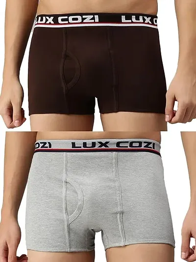 Lux Cozi Mens Solid underwear pack of 2