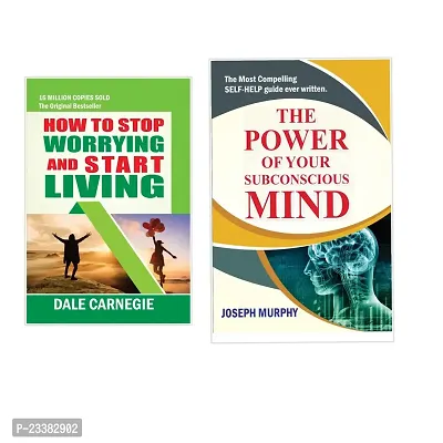 2 Book Combo - How To Stop Worrying And Start Living  +The Power Of Your Subconcious Mind - Paperback-thumb0
