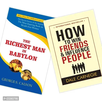 Set OF 2 Life Changing Books - The Richest Man in Babylon + How To Win Friends And Influence People - Paperback-thumb0