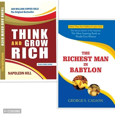 Set OF 2 Life Changing Books - Think And Grow Rich + The Richest Man in Babylon  - Paperback