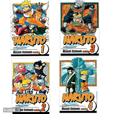 Naruto Volume 1, 2,3 and 4 - Paperback-thumb0