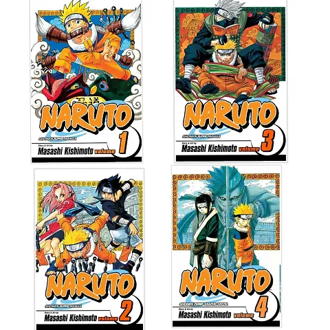 Naruto Volume 1, 2,3 and 4 - Paperback