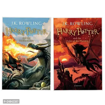 Set of 2 Books -Harry Potter and the Goblet of Fire Paperback + HARRY POTTER AND THE ORDER OF THE PHOENIX - Paperback-thumb0