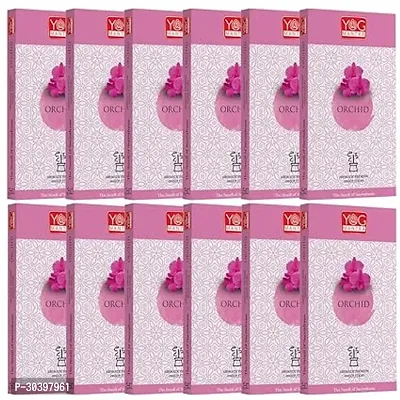 Archita YOG Mantra Dhoopstick Flowery Scent- Pack of 12, 120 Sticks (10 Sticks per Box) (Orchid)-thumb0