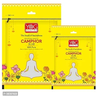 Archita YOG Mantra 100% Pure and Organic Camphor Slab | 65 GMS | Non- Residue Kapoor | Pooja Essentials | Aromatheraphy (Pack of 2)-thumb0