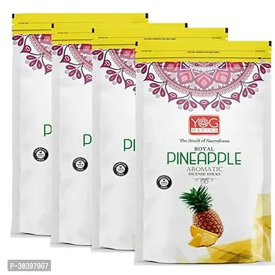 Archita YOG Mantra Zipper Pouch Pack of 4 (Pineapple)