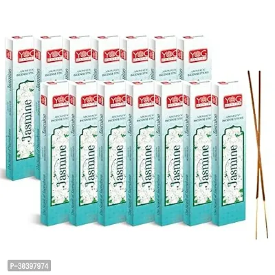 Archita YOG Mantra Incense Stick | Jasmine | Pack of 12 | Charcoal free | 100% Toxin-free | Best suited for Meditation, Yoga, Pooja and Aromatherapy-thumb0